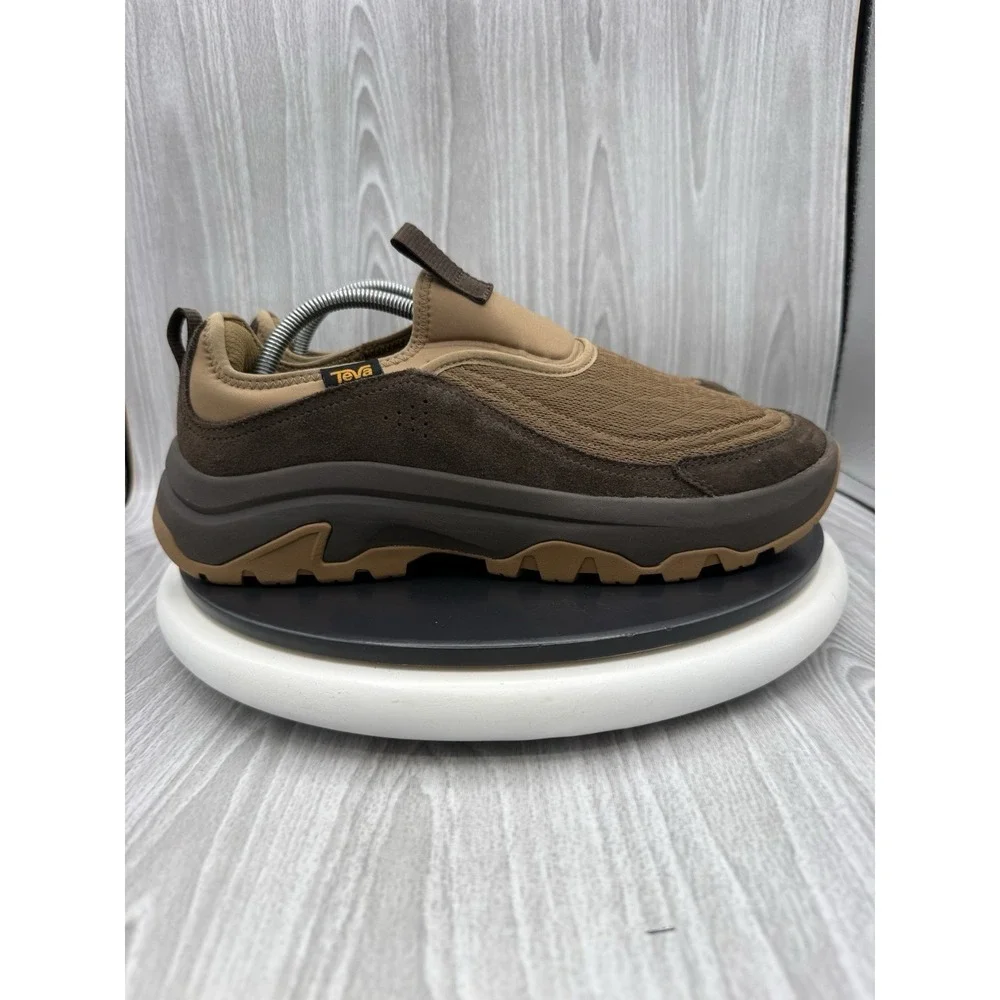 Teva Hurricane Daybreaker Mens Size 10 Brown Suede Outdoor Slip On Shoes 1172953